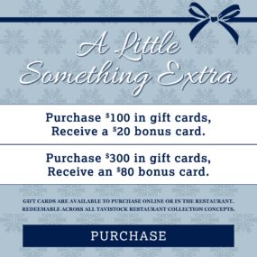 A Little Something Extra Purchase $100 in gift cards, Receive a $20 bonus card Purchase $300 in gift cards, receive an $80 bonus card button to purchase